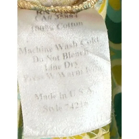 Uncle Frank Made in USA V neck flare sleeve Dress 100% cotton size extra small - Picture 7 of 9